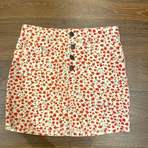 Vintage Skirt with a Rose Pattern from Billabong